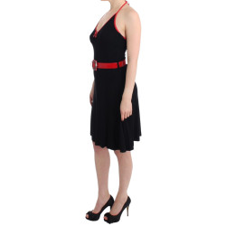 Black belted palladio dress