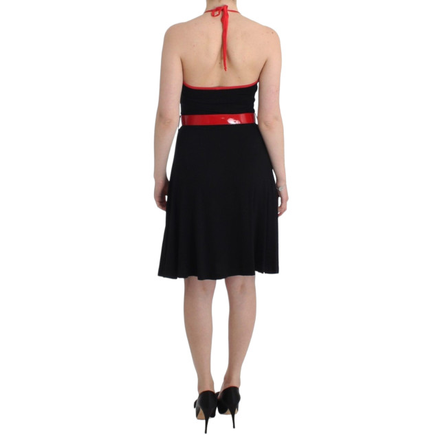 Black belted palladio dress