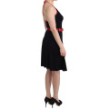 Black belted palladio dress