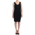 Black pencil sheath dress