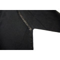 Elegant Black Wool Blend Cardigan