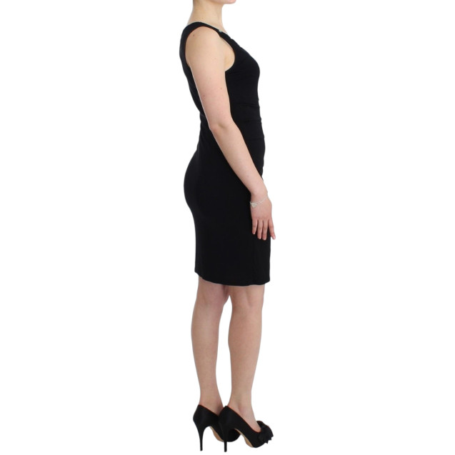 Black pencil sheath dress
