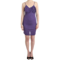 Elegant Purple Jersey Cocktail Dress