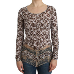 Brown longsleeved lace top
