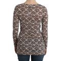 Brown longsleeved lace top
