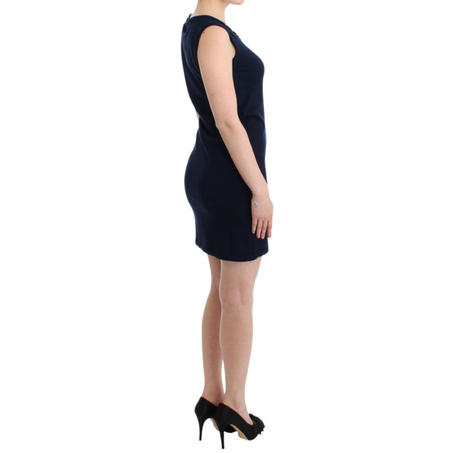 Blue cotton jersey dress