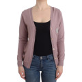 Chic Pink V-Neck Wool Cardigan
