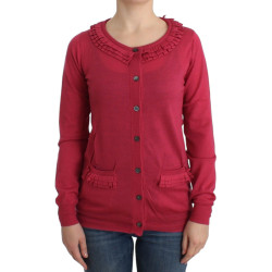 Pink wool cardigan