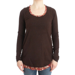 Brown crewneck sweater