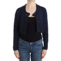 Blue cropped cardigan