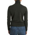 Green wool turtleneck sweater
