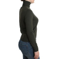 Green wool turtleneck sweater