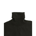 Green wool turtleneck sweater
