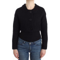 Elegant Cropped Mohair Blend Cardigan