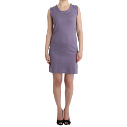 Purple cotton jersey dress
