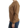 Brown Crewneck Cotton Sweater