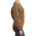 Brown Crewneck Cotton Sweater