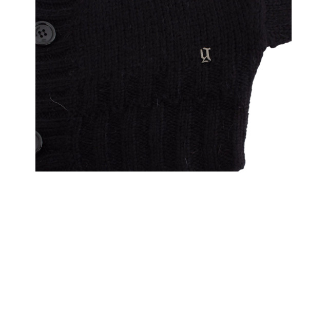 Elegant Cropped Mohair Blend Cardigan