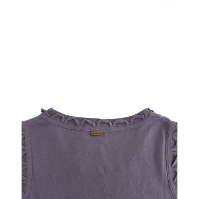 Purple cotton jersey dress