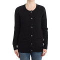 Black wool cardigan