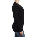 Black wool cardigan