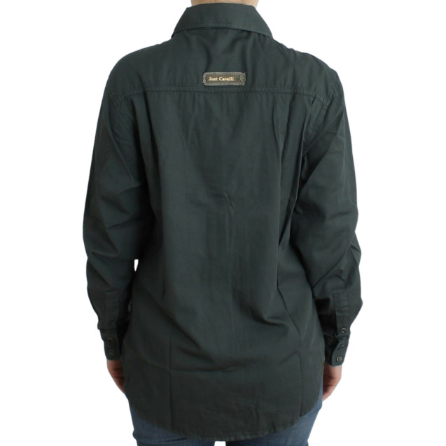 Gray button down shirt