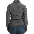 Gray wool knitted cardigan