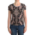 Sleek Snake Print Crewneck T-Shirt