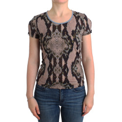 Sleek Snake Print Crewneck T-Shirt