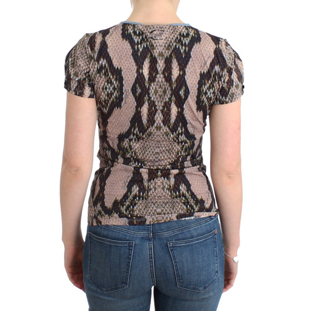 Sleek Snake Print Crewneck T-Shirt