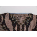 Sleek Snake Print Crewneck T-Shirt