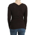 Brown knitted wool sweater