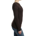 Brown knitted wool sweater