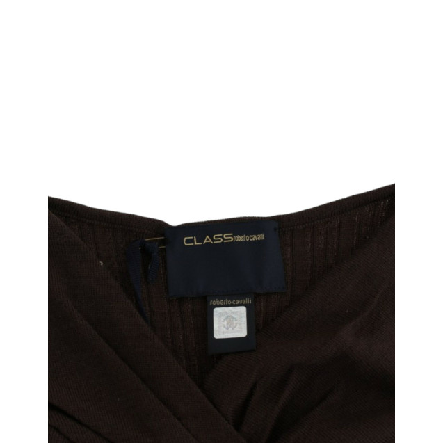 Brown knitted wool sweater