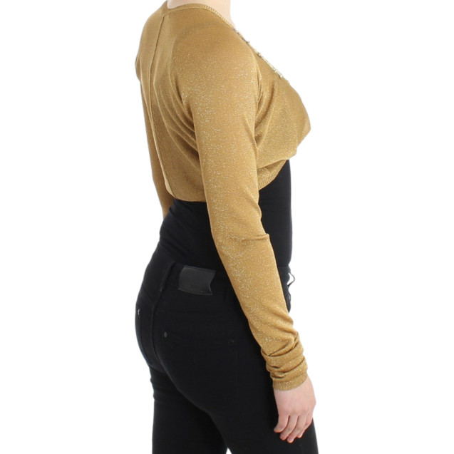 Gold embellished gold shrug