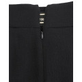 Black wool pencil skirt