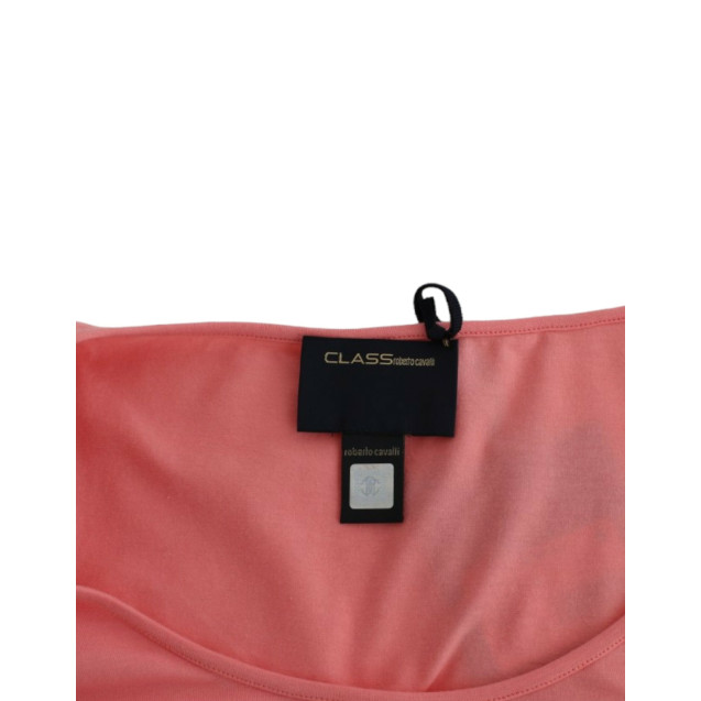 Pink Cotton Blend Tank Top with Cap Sleeves