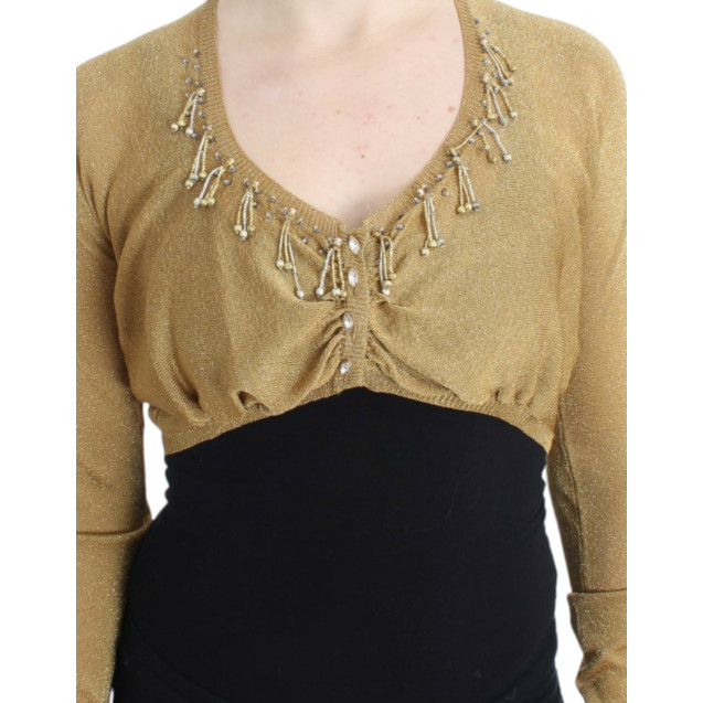Gold embellished gold shrug