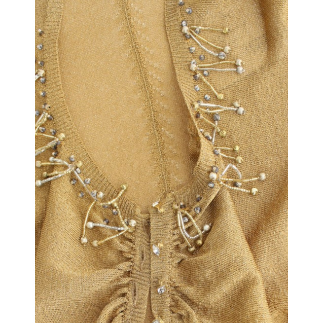 Gold embellished gold shrug