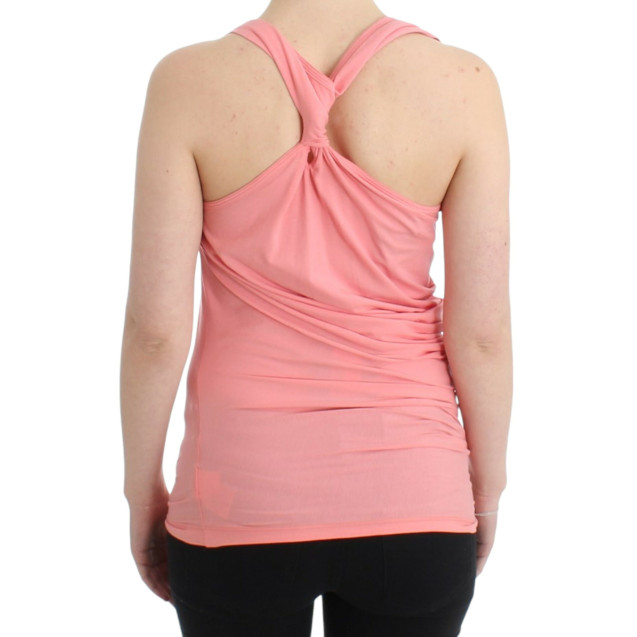 Pink cotton tank top