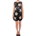 Masterpiece black crystal swarovski stars sheath dress