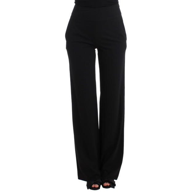 Elegant Wide Leg Black Trousers