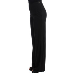 Elegant Wide Leg Black Trousers
