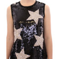 Masterpiece black crystal swarovski stars sheath dress