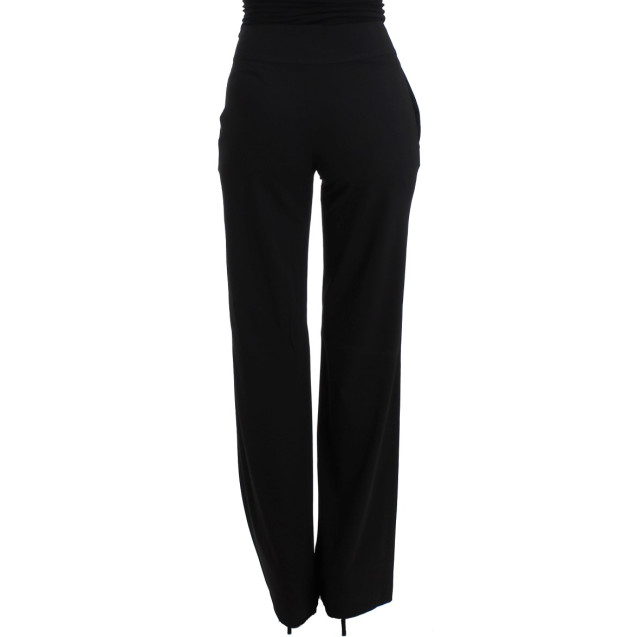 Elegant Wide Leg Black Trousers