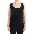 Elegant Black Tank Top with Logo Detail