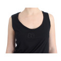 Elegant Black Tank Top with Logo Detail