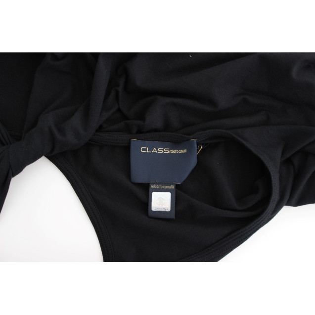 Elegant Black Tank Top with Logo Detail