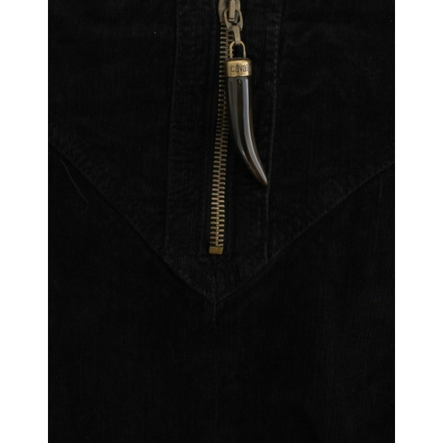 Black Corduroy Pencil Skirt