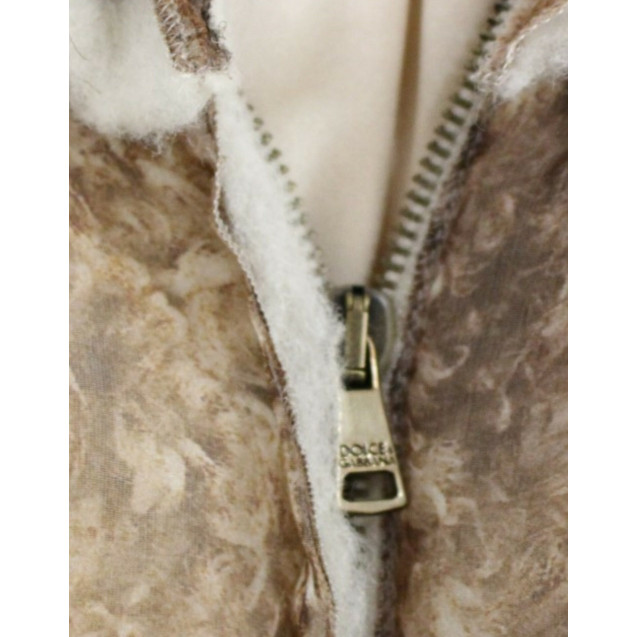 Brown sleeveless silk dress